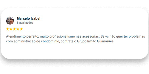 Avaliações Grupo Irmãos Guimarães - Gestão de Condomínios (10)